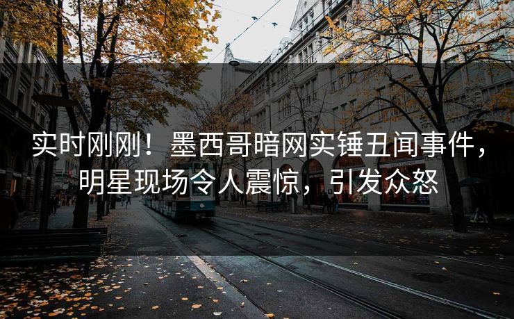 实时刚刚！墨西哥暗网实锤丑闻事件，明星现场令人震惊，引发众怒